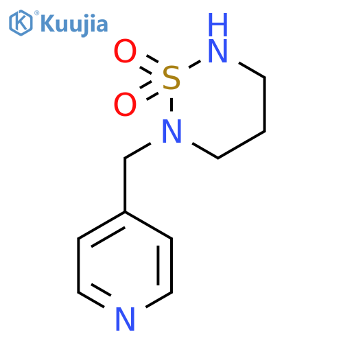 2H-1,2,6-Thiadiazine, tetrahydro-2-(4-pyridinylmethyl)-, 1,1-dioxide structure