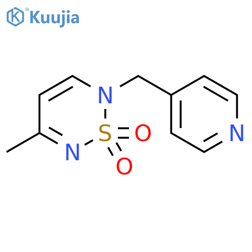 2H-1,2,6-Thiadiazine, 5-methyl-2-(4-pyridinylmethyl)-, 1,1-dioxide structure