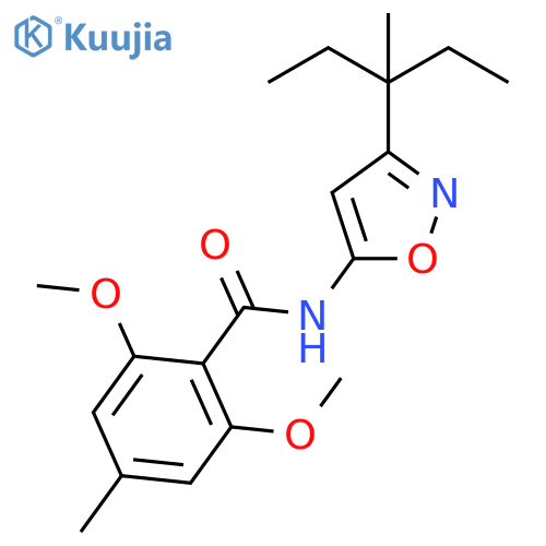 Benzamide, N-[3-(1-ethyl-1-methylpropyl)-5-isoxazolyl]-2,6-dimethoxy-4-methyl- structure