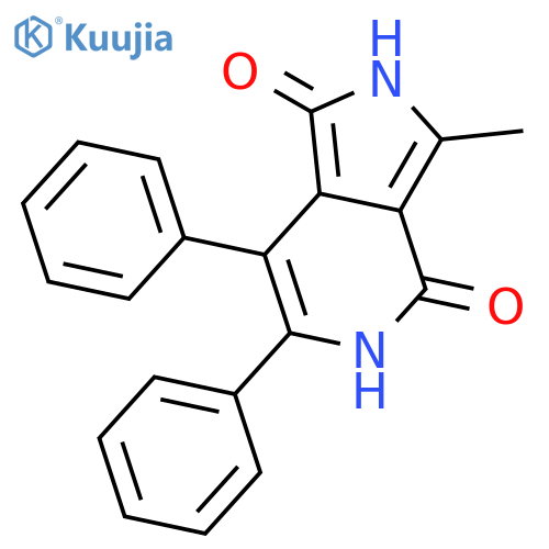 1H-Pyrrolo[3,4-c]pyridine-1,4(5H)-dione, 3-methyl-6,7-diphenyl- structure