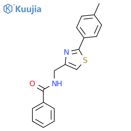 BENZAMIDE, N-[[2-(4-METHYLPHENYL)-4-THIAZOLYL]METHYL]- structure
