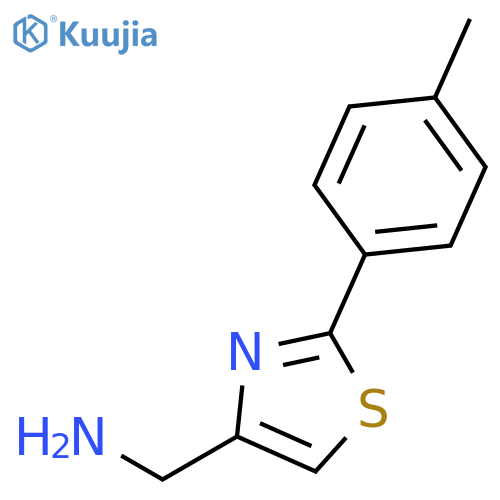 2-(4-methylphenyl)-1,3-thiazol-4-ylmethylamine structure