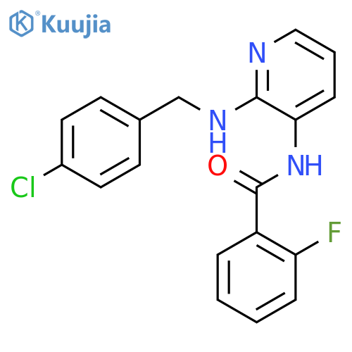 Benzamide, N-[2-[(4-chlorophenyl)methylamino]-3-pyridinyl]-2-fluoro- structure