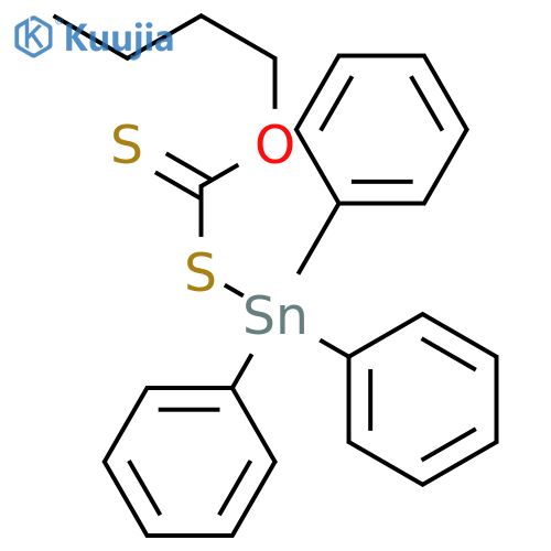Stannane, [(butoxythioxomethyl)thio]triphenyl- structure
