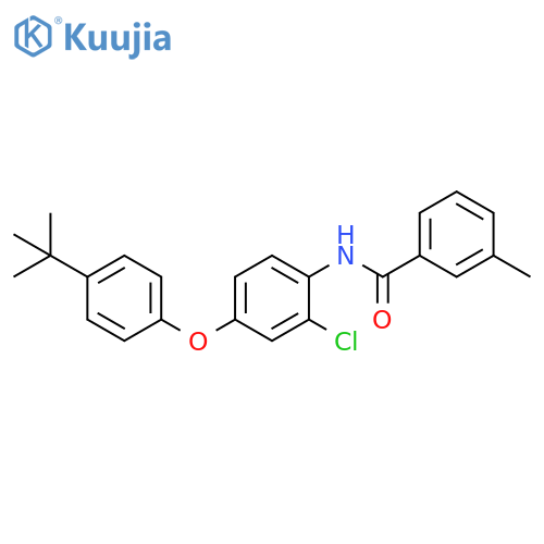 Benzamide,N-[2-chloro-4-[4-(1,1-dimethylethyl)phenoxy]phenyl]-3-methyl- structure