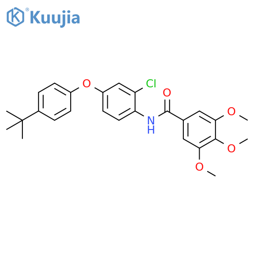 Benzamide,N-[2-chloro-4-[4-(1,1-dimethylethyl)phenoxy]phenyl]-3,4,5-trimethoxy- structure