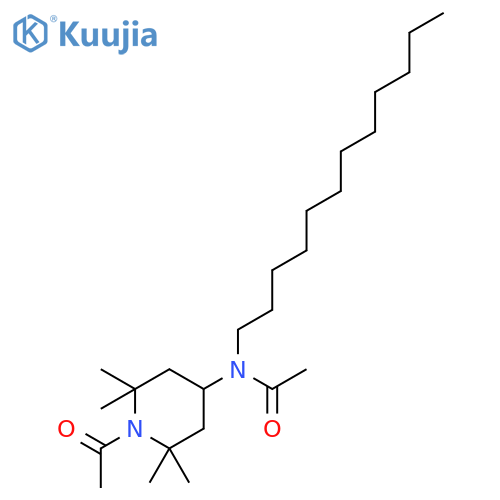Acetamide, N-(1-acetyl-2,2,6,6-tetramethyl-4-piperidinyl)-N-dodecyl- structure