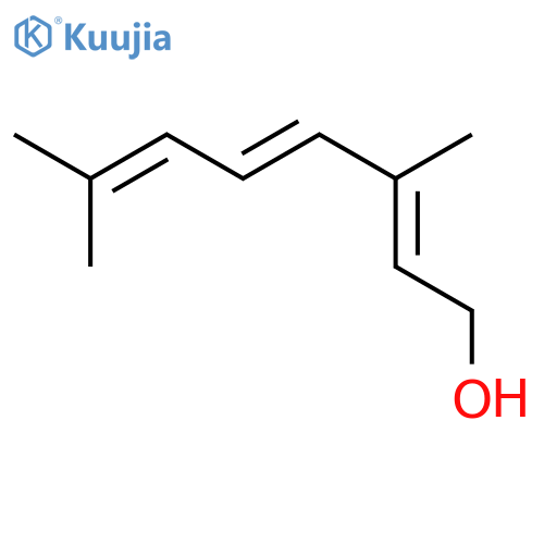 2,4,6-Octatrien-1-ol, 3,7-dimethyl-, (E,E)- structure
