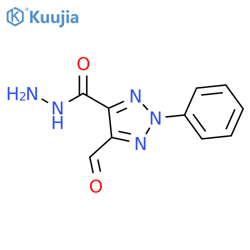 2H-1,2,3-Triazole-4-carboxylic acid, 5-formyl-2-phenyl-, hydrazide structure