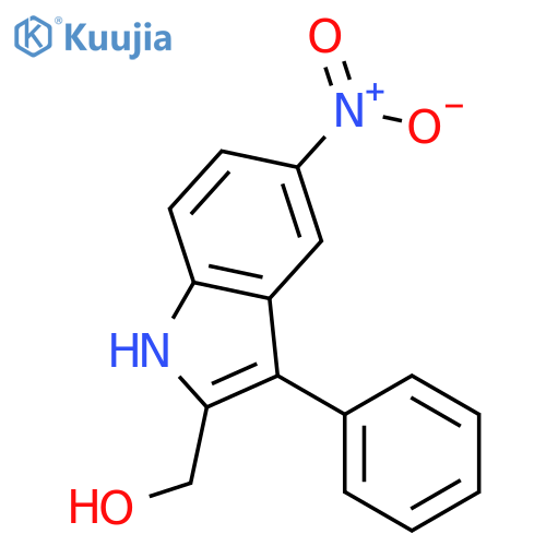 1H-Indole-2-methanol, 5-nitro-3-phenyl- structure