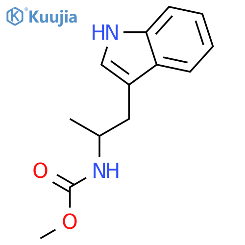 Carbamic acid, [2-(1H-indol-3-yl)-1-methylethyl]-, methyl ester structure