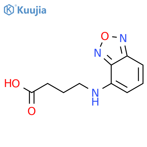 Butanoic acid, 4-(2,1,3-benzoxadiazol-4-ylamino)- structure