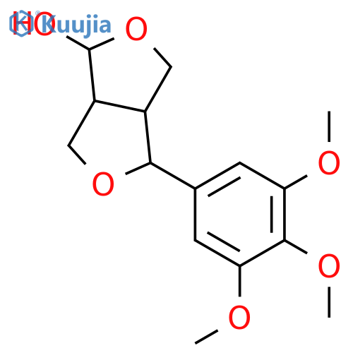 1H,3H-Furo[3,4-c]furan-1-ol, tetrahydro-4-(3,4,5-trimethoxyphenyl)- structure