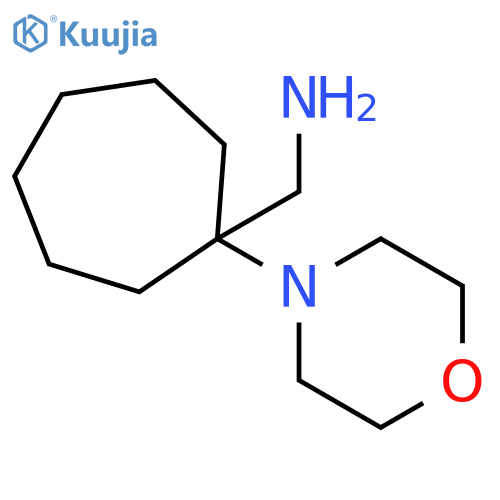 1-(1-Morpholin-4-ylcycloheptyl)methanamine structure