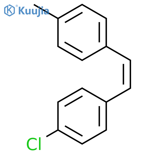 Benzene, 1-chloro-4-[2-(4-methylphenyl)ethenyl]-, (Z)- structure