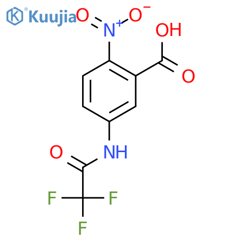 Benzoic acid, 2-nitro-5-[(trifluoroacetyl)amino]- structure