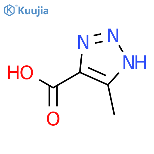 4-methyl-1H-1,2,3-triazole-5-carboxylic acid structure