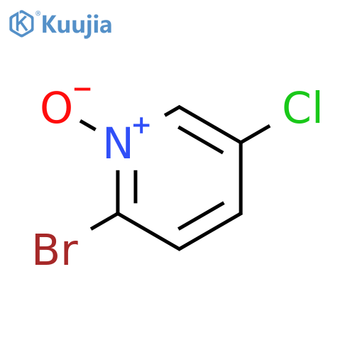 2-bromo-5-chloropyridine 1-oxide structure