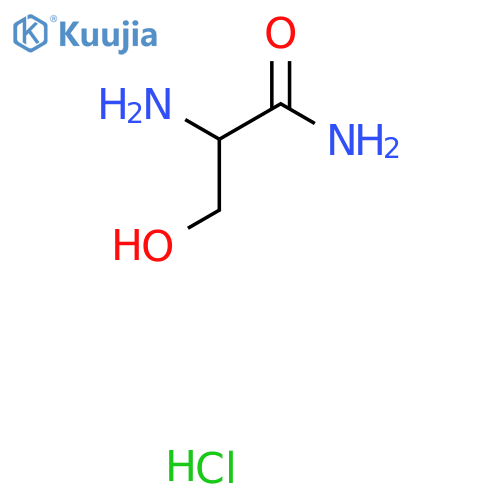 2-Amino-3-hydroxypropanamide hydrochloride structure