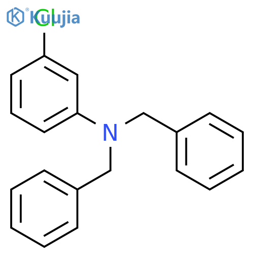 BENZENEMETHANAMINE, N-(3-CHLOROPHENYL)-N-(PHENYLMETHYL)- structure