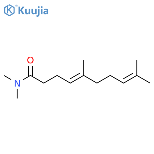 4,8-Decadienamide, N,N,5,9-tetramethyl-, (E)- structure
