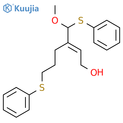 2-Hexen-1-ol, 3-[methoxy(phenylthio)methyl]-6-(phenylthio)-, (E)- structure