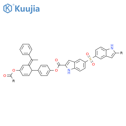 Poly[1H-indole-2,5-diylsulfonyl-1H-indole-5,2-diylcarbonyloxy-1,4-phenylene(1-phenylethylidene)-1,4-phenyleneoxycarbonyl] structure