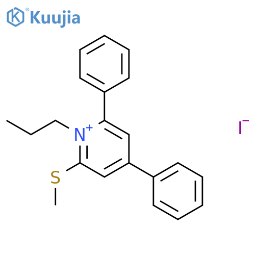 Pyridinium, 2-(methylthio)-4,6-diphenyl-1-propyl-, iodide structure