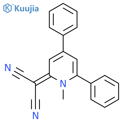 Propanedinitrile, (1-methyl-4,6-diphenyl-2(1H)-pyridinylidene)- structure