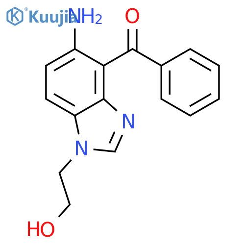 Methanone, [5-amino-1-(2-hydroxyethyl)-1H-benzimidazol-4-yl]phenyl- structure
