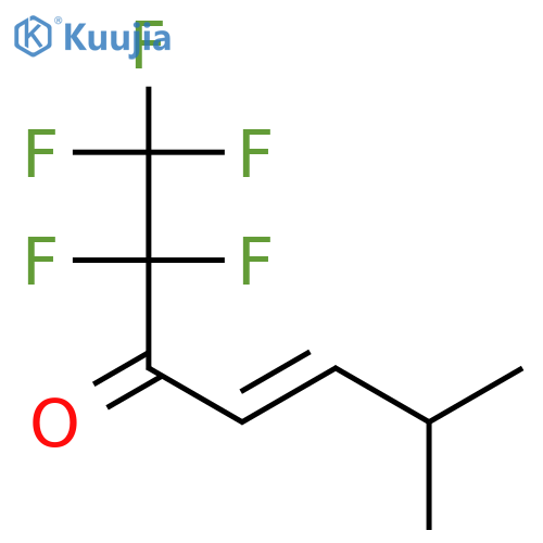 4-Hepten-3-one, 1,1,1,2,2-pentafluoro-6-methyl-, (E)- structure