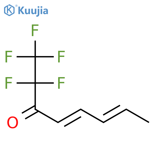 4,6-Octadien-3-one, 1,1,1,2,2-pentafluoro-, (E,E)- structure
