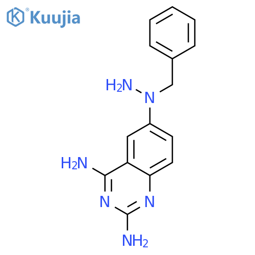 2,4-Quinazolinediamine, 6-[1-(phenylmethyl)hydrazino]- structure