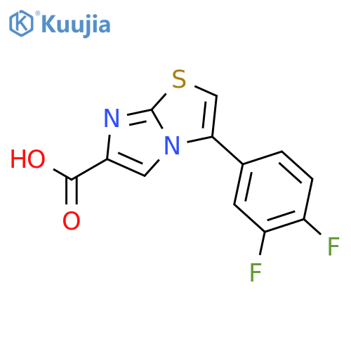 3-(3,4-DIFLUOROPHENYL)IMIDAZO[2,1-B]THIAZOLE-6-CARBOXYLIC ACID structure