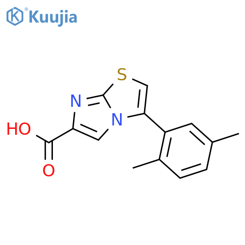 3-(2,5-DIMETHYLPHENYL)IMIDAZO[2,1-B]THIAZOLE-6-CARBOXYLIC ACID structure