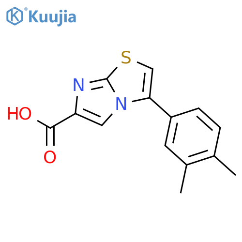 3-(3,4-DIMETHYLPHENYL)IMIDAZO[2,1-B]THIAZOLE-6-CARBOXYLIC ACID structure
