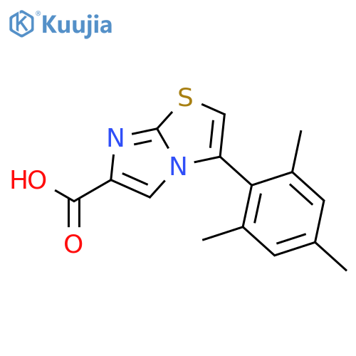 3-(2,4,6-TRIMETHYLPHENYL)IMIDAZO[2,1-B]THIAZOLE-6-CARBOXYLIC ACID structure