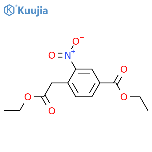 4-Ethoxycarbonylmethyl-3-Nitro-Benzoic Acid Ethyl Ester structure