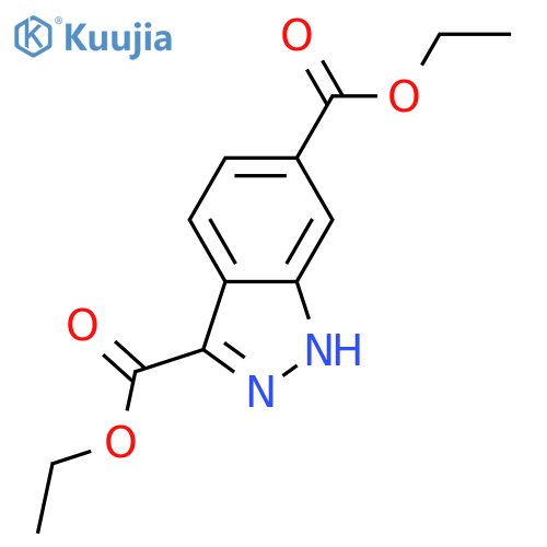 1h-Indazole-3,6-dicarboxylic Acid Diethyl Ester structure