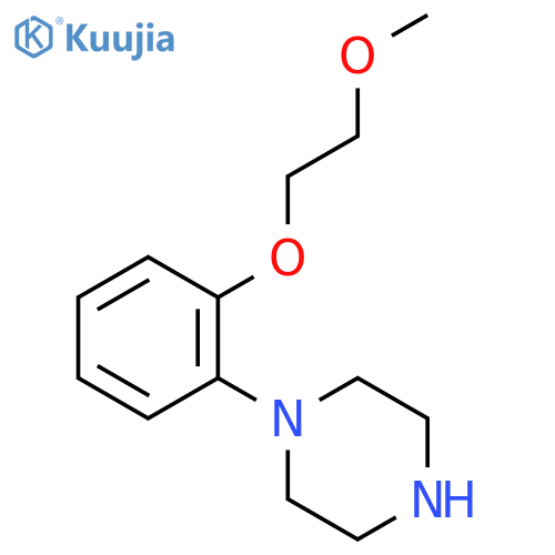 1-2-(2-methoxyethoxy)phenylpiperazine structure