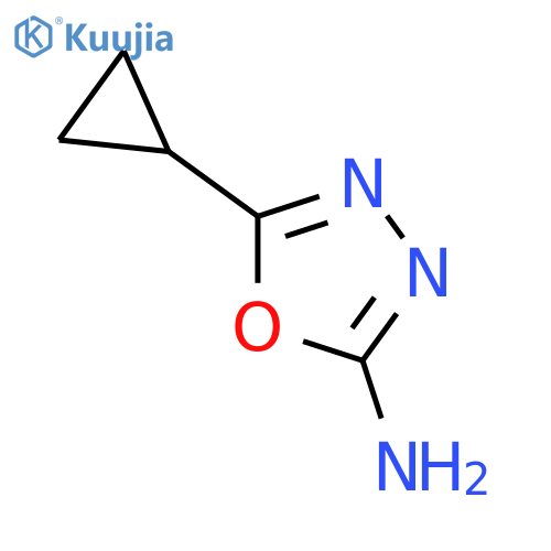 5-Cyclopropyl-1,3,4-oxadiazol-2-amine structure