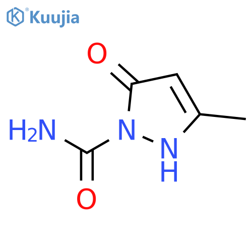 2,5-dihydro-3-methyl-5-oxo-1H-Pyrazole-1-carboxamide structure
