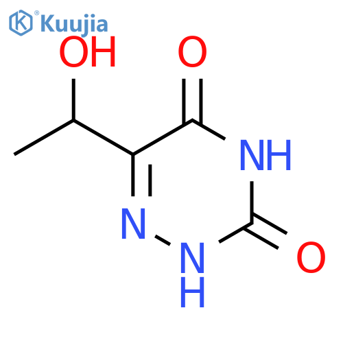 1,2,4-Triazine-3,5(2H,4H)-dione,6-(1-hydroxyethyl)- structure