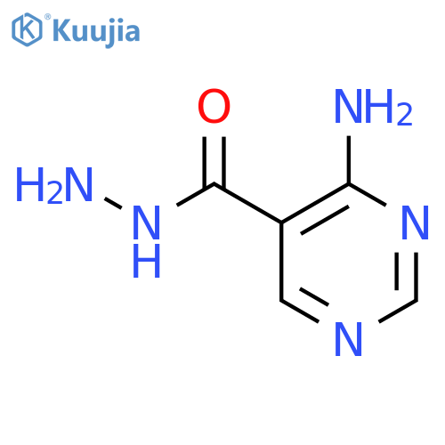 5-Pyrimidinecarboxylicacid, 4-amino-, hydrazide structure