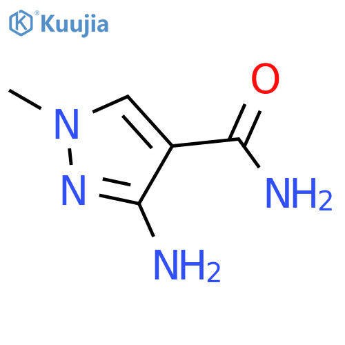 3-Amino-1-methyl-1H-pyrazole-4-carboxamide structure