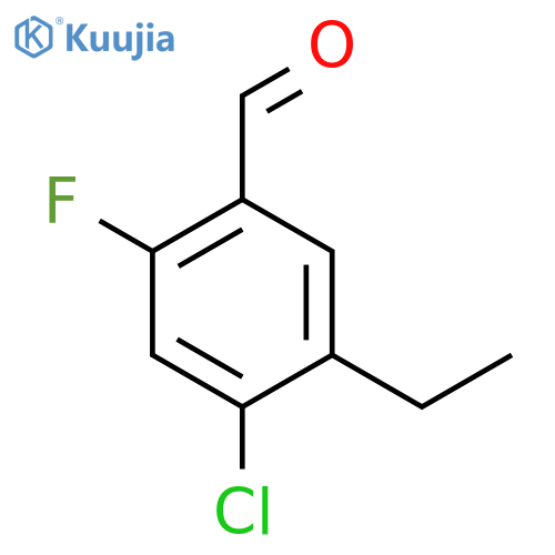 Benzaldehyde, 4-chloro-5-ethyl-2-fluoro- structure