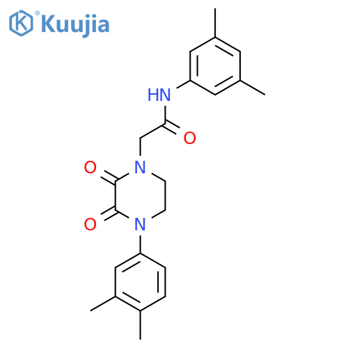 N-(3,5-dimethylphenyl)-2-4-(3,4-dimethylphenyl)-2,3-dioxo-1,2,3,4-tetrahydropyrazin-1-ylacetamide structure