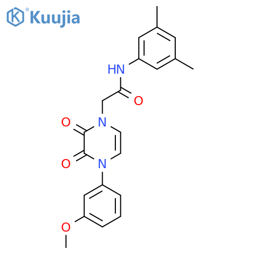 N-(3,5-dimethylphenyl)-2-4-(3-methoxyphenyl)-2,3-dioxo-1,2,3,4-tetrahydropyrazin-1-ylacetamide structure