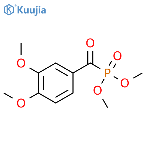 Phosphonic acid, (3,4-dimethoxybenzoyl)-, dimethyl ester structure