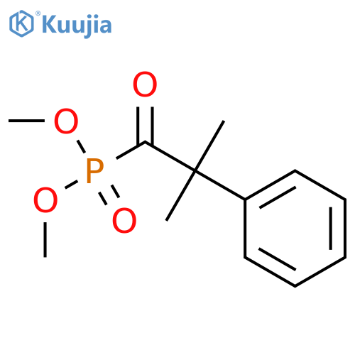 Phosphonic acid, (2-methyl-1-oxo-2-phenylpropyl)-, dimethyl ester structure